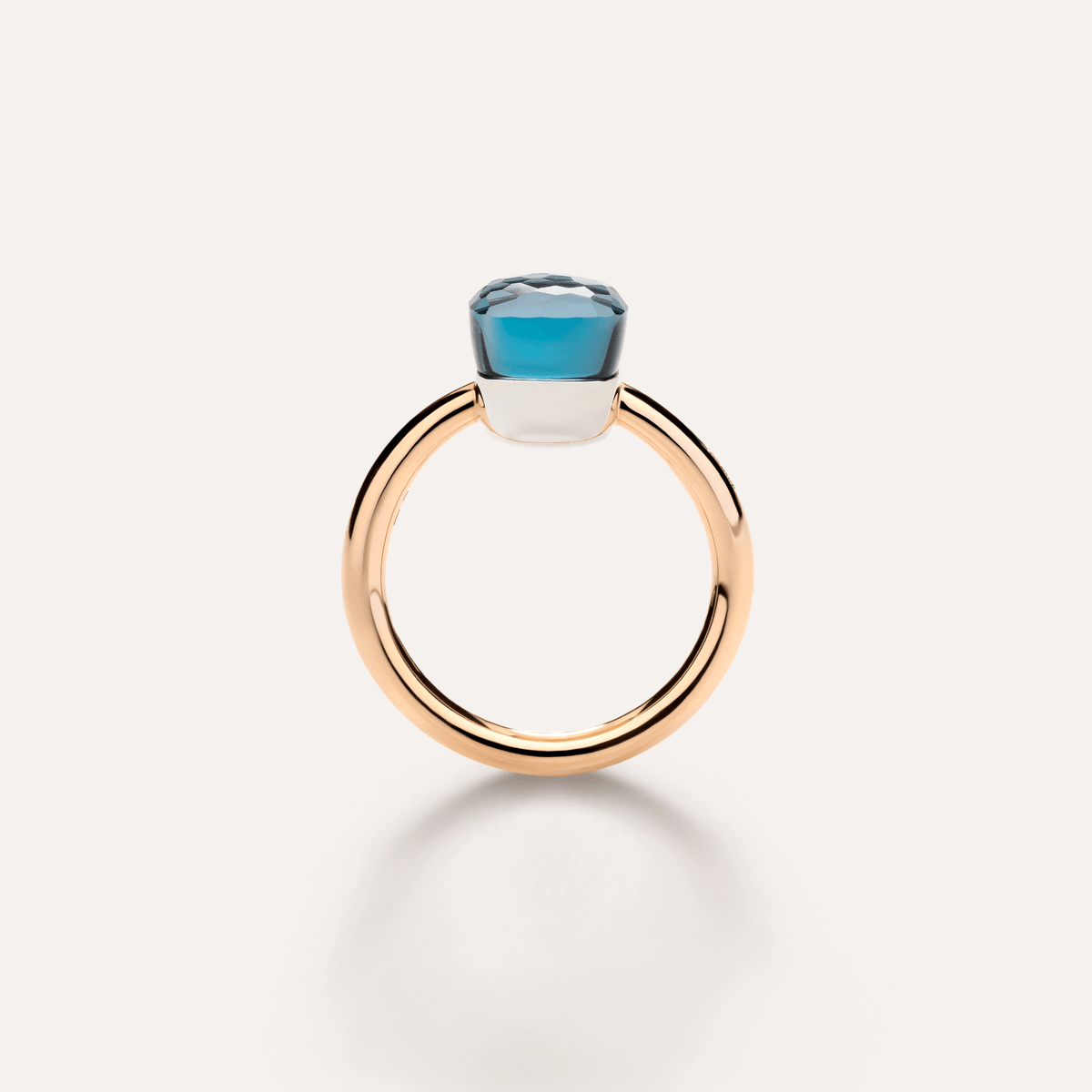 Pomellato Nudo Petit Ring 18k Gold with London Blue Topaz - Orsini Jewellers