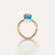 Pomellato Nudo Petit Ring 18k Gold with London Blue Topaz - Orsini Jewellers