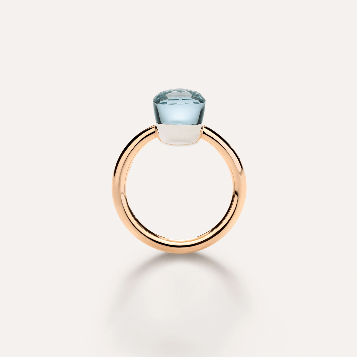 Pomellato Nudo Petit Ring 18k Gold with Sky Blue Topaz - Orsini Jewellers