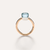 Pomellato Nudo Petit Ring 18k Gold with Sky Blue Topaz - Orsini Jewellers