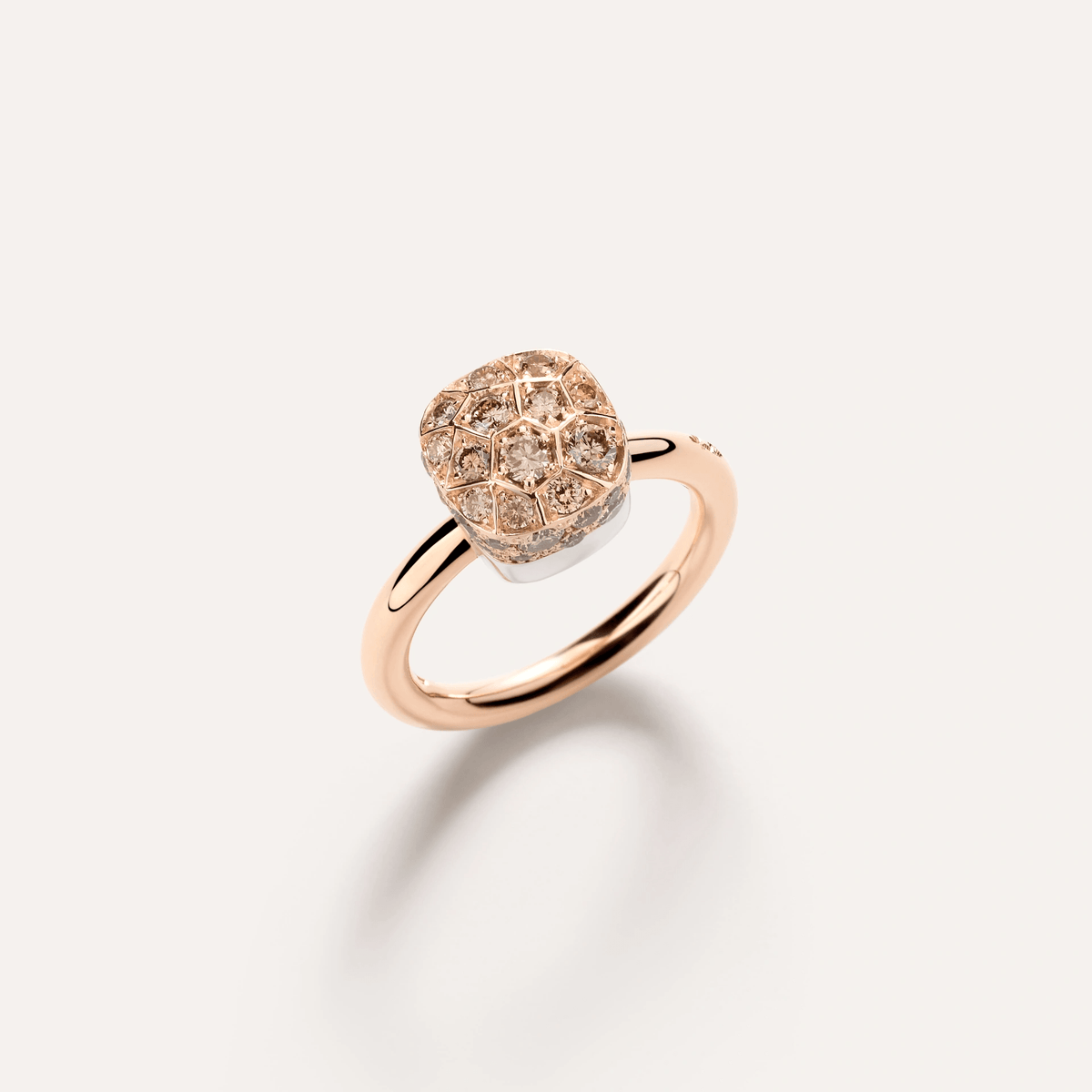 Pomellato Nudo Petit Ring in 18k Gold with Brown Diamonds - Orsini Jewellers