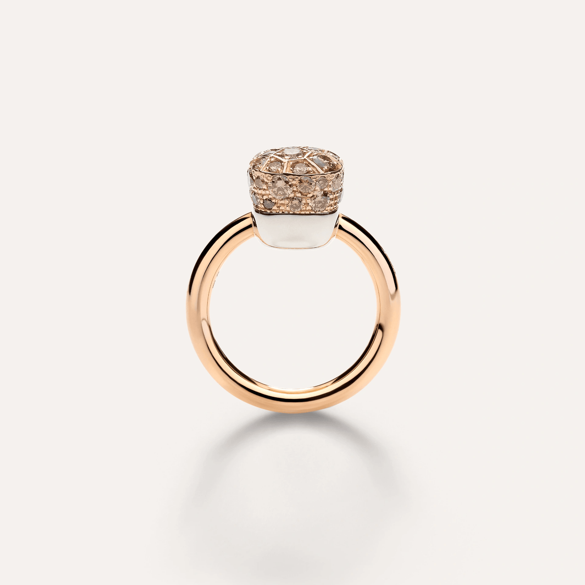 Pomellato Nudo Petit Ring in 18k Gold with Brown Diamonds - Orsini Jewellers