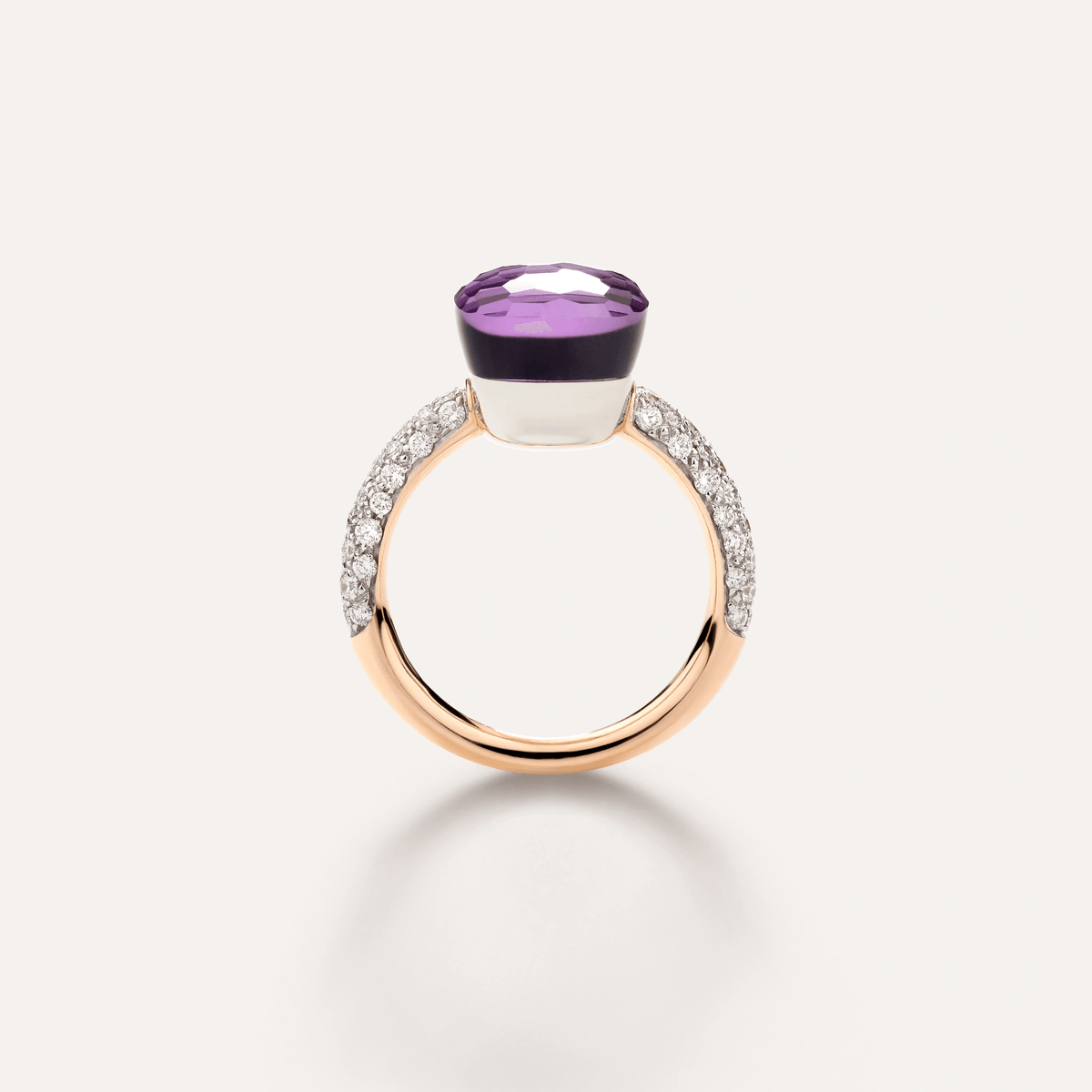 Pomellato Nudo Ring 18k Gold Amethyst and Diamonds - Orsini Jewellers