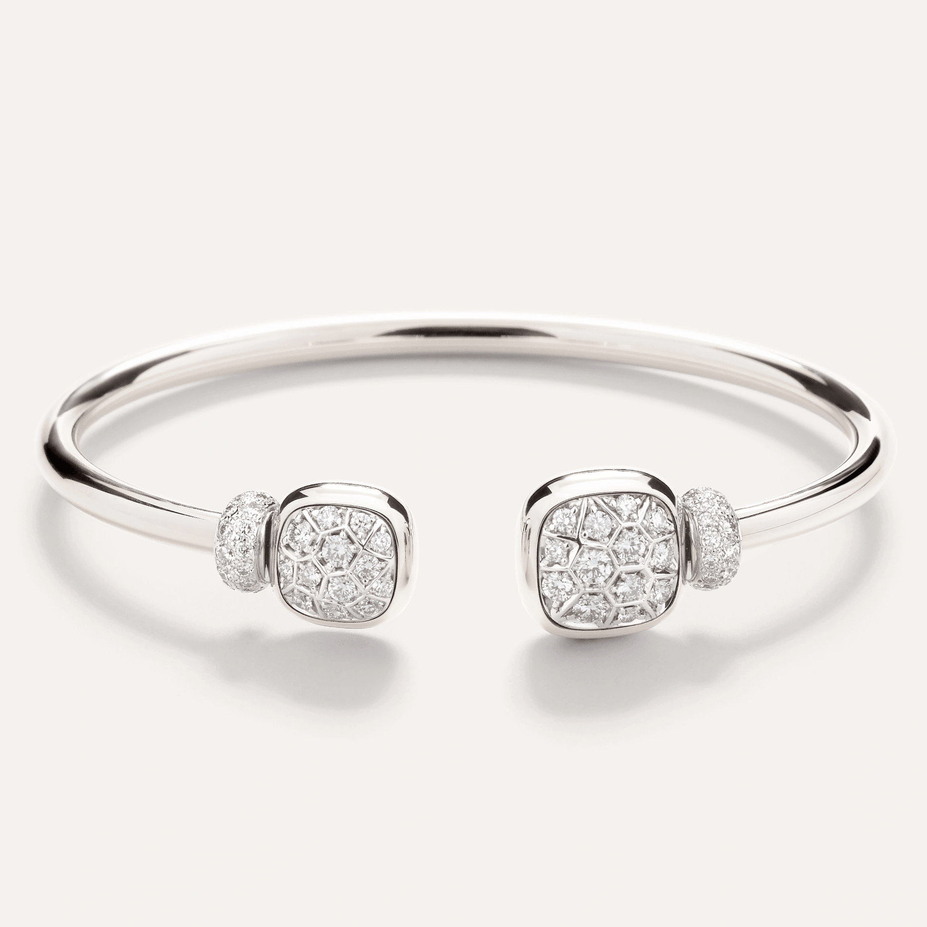 Pomellato Nudo White Gold and Diamond Bangle - Orsini Jewellers