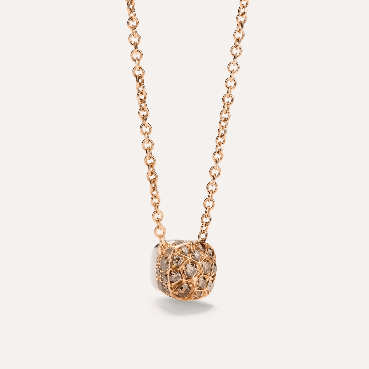 Pomellato Petit Nudo 18k Gold Necklace with Brown Diamonds - Orsini Jewellers