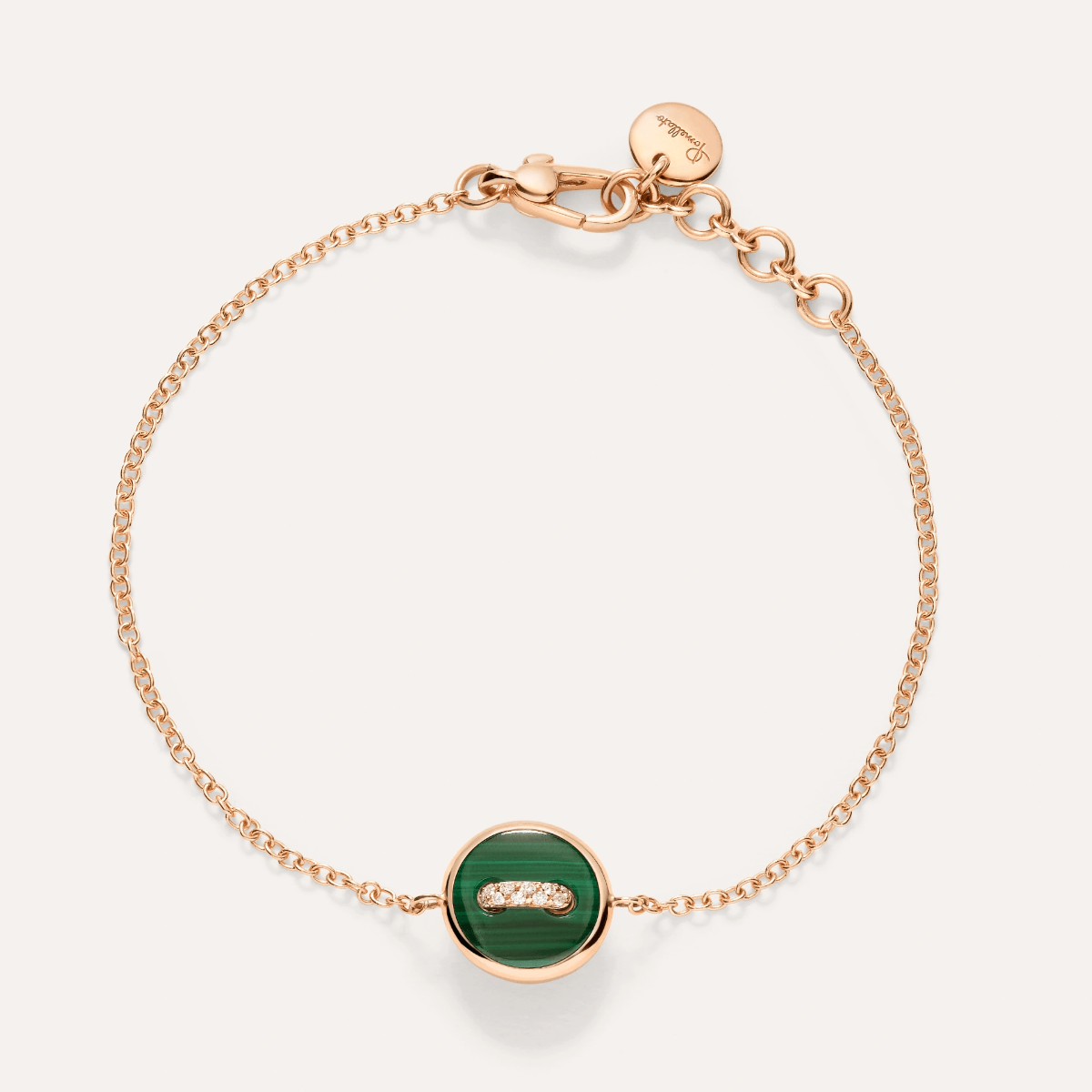 Pomellato Pom Pom Dot Bracelet with Mother of Pearl Malachite and Diamonds - Orsini Jewellers