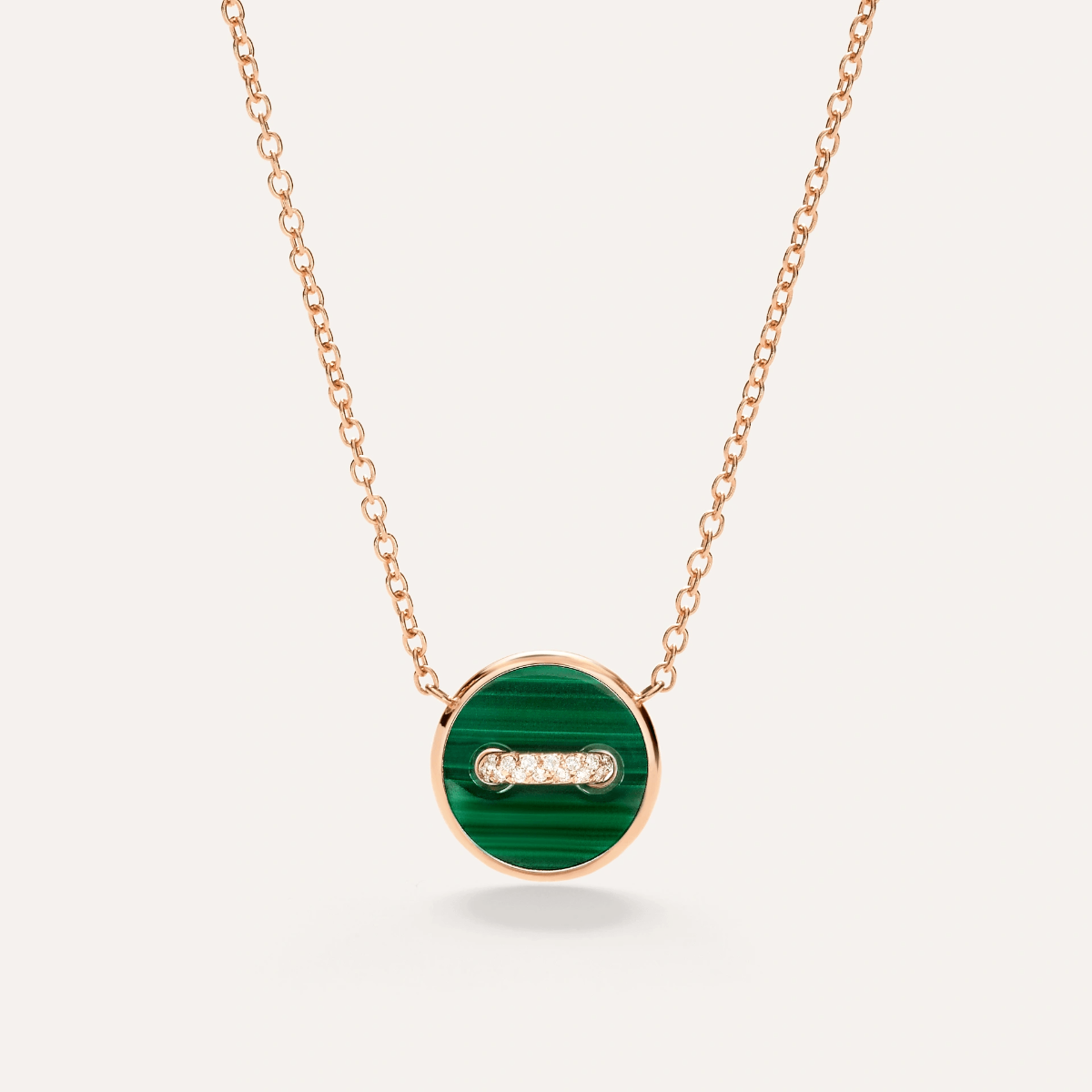 Pomellato Pom Pom Dot Malachite and Mother of Pearl Necklace - Orsini Jewellers