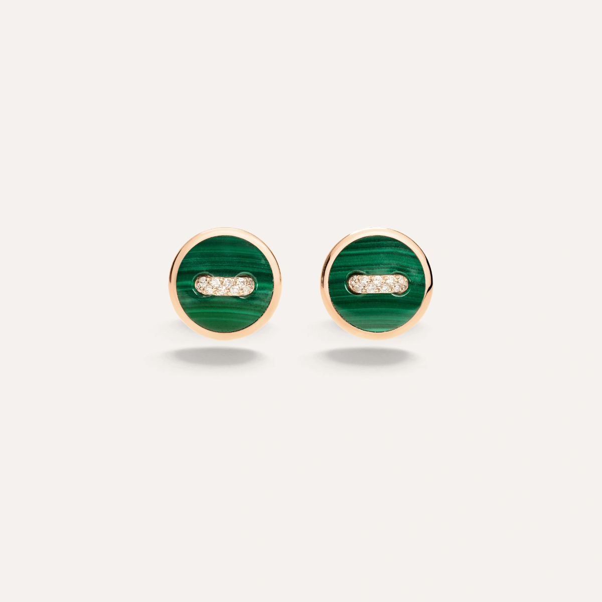 Pomellato Pom Pom Dot Stud Earrings with Malachite - Orsini Jewellers