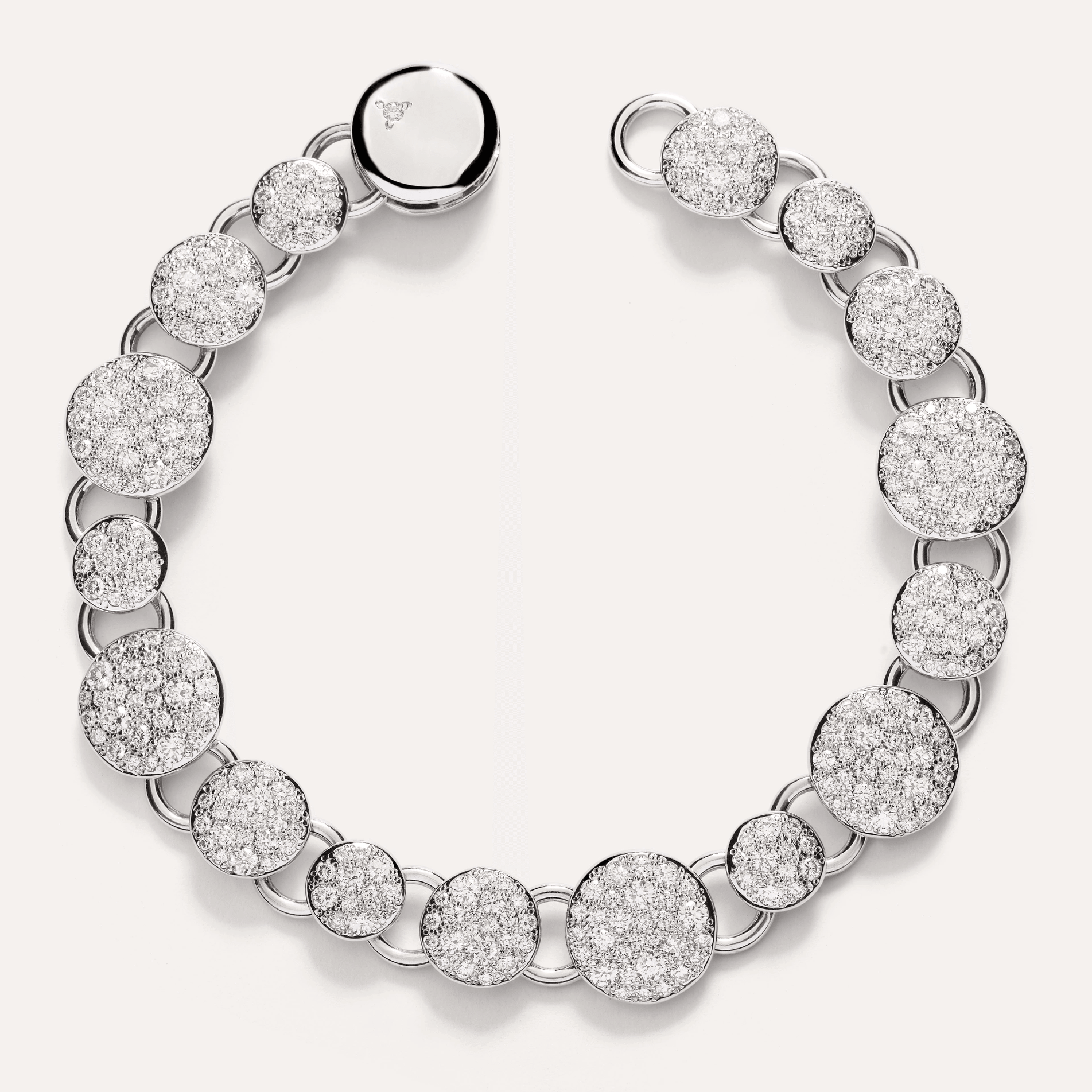 Pomellato Sabbia Bracelet in 18k White Gold with Diamonds - Orsini Jewellers