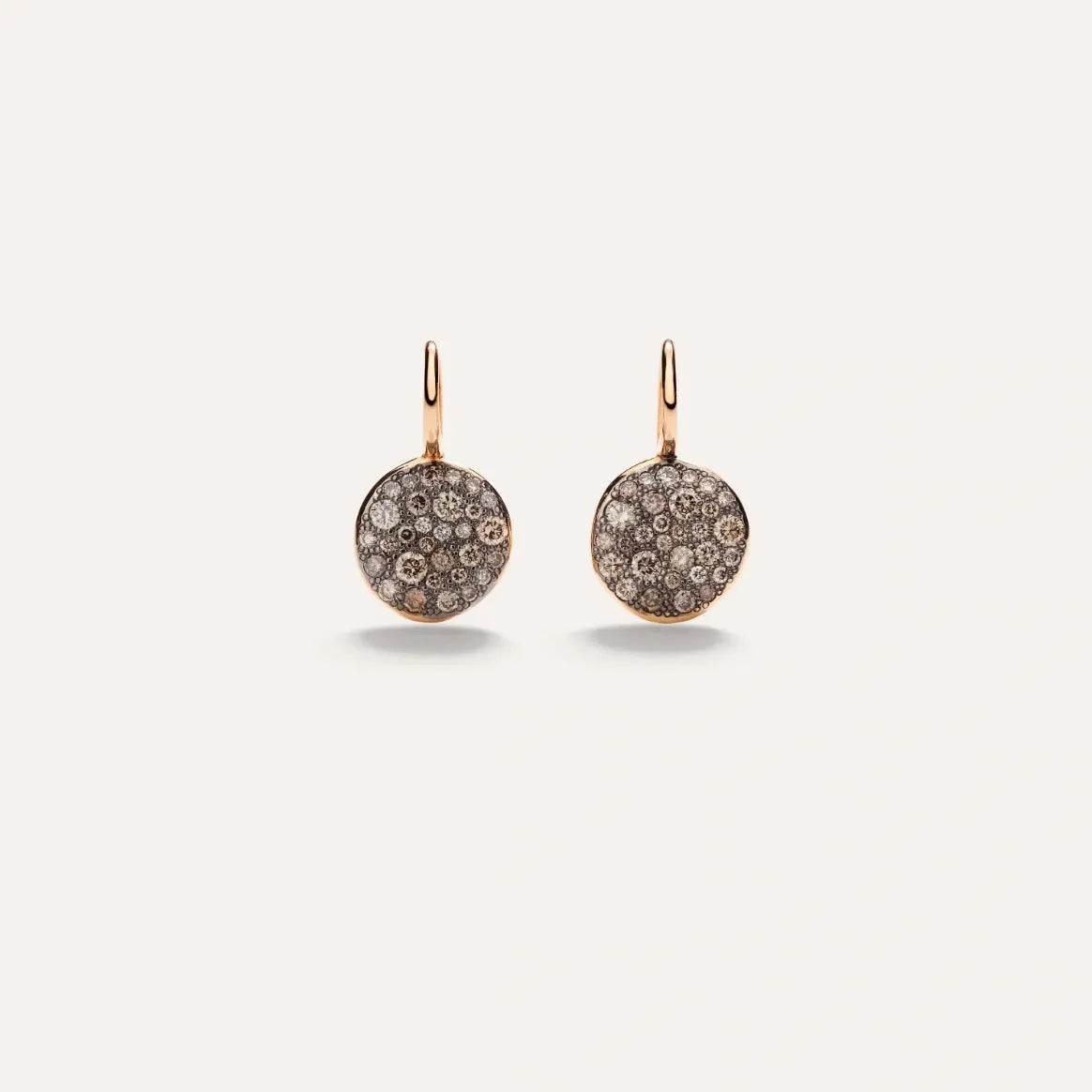 Pomellato Sabbia Earrings in 18k Rose Gold with Brown Diamonds - Orsini Jewellers