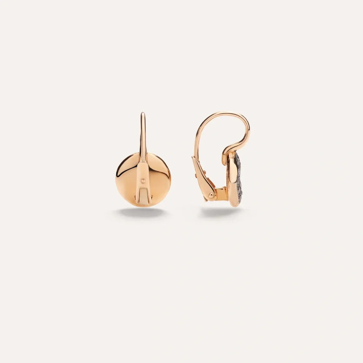 Pomellato Sabbia Earrings in 18k Rose Gold with Brown Diamonds - Orsini Jewellers