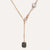 Pomellato Sabbia Lariat in 18k Rose Gold with White, Brown and Black Diamonds - Orsini Jewellers