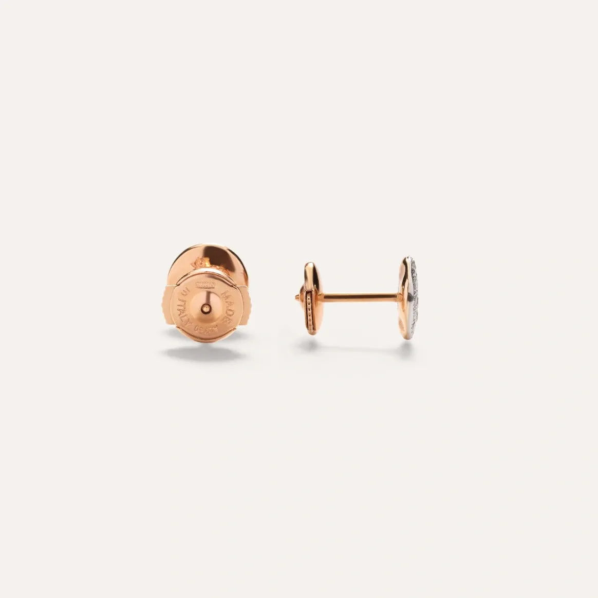 Pomellato Sabbia Stud Earrings in 18k Rose Gold with Diamonds - Orsini Jewellers