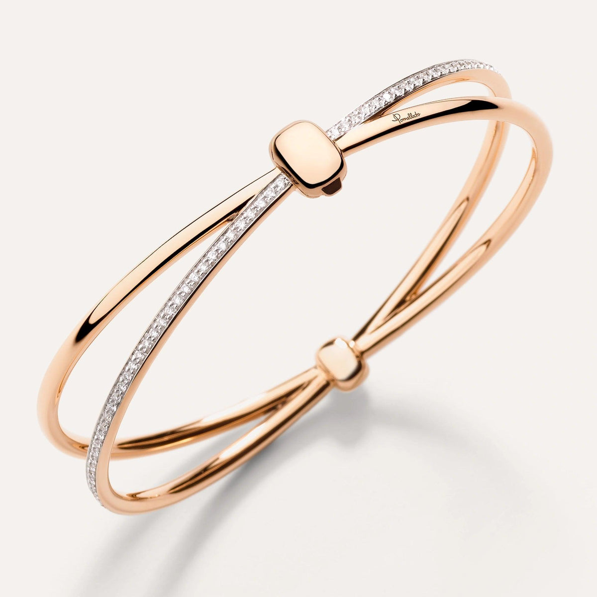 Pomellato Together Bangle in 18k Gold with Diamonds - Orsini Jewellers