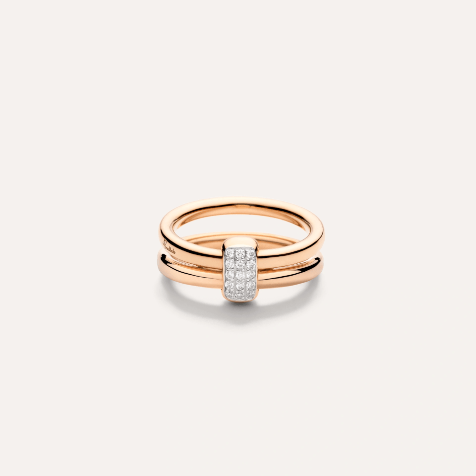 Pomellato Together Diamond and Rose Gold Ring - Orsini Jewellers