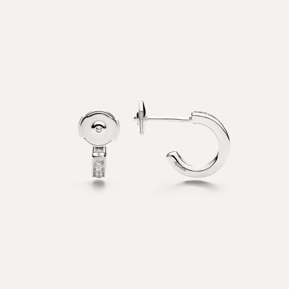 Pomellato Together Diamond Earrings in 18k White Gold with Diamonds - Orsini Jewellers