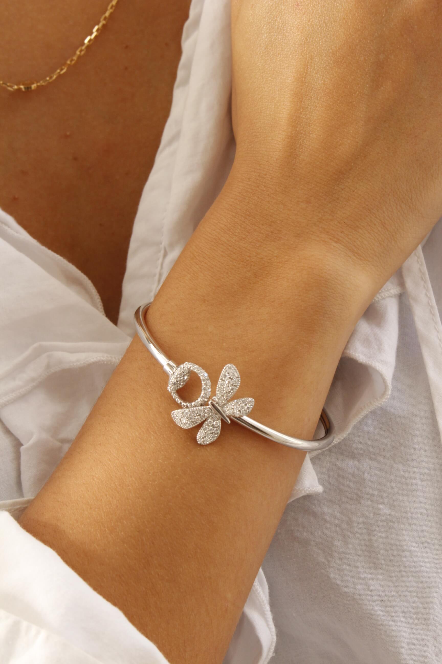 Gucci Flora 18k diamond bracelet