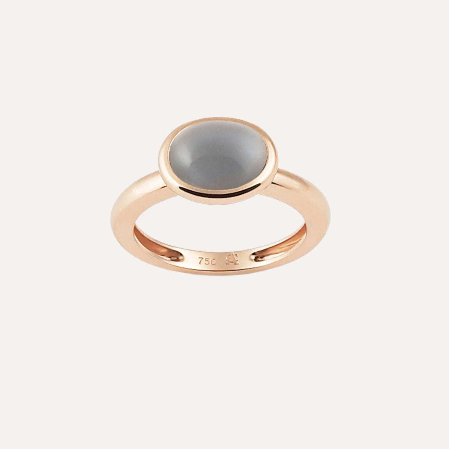 Al Coro Amici Ring Grey Moonstone 18k Gold - Orsini Jewellers