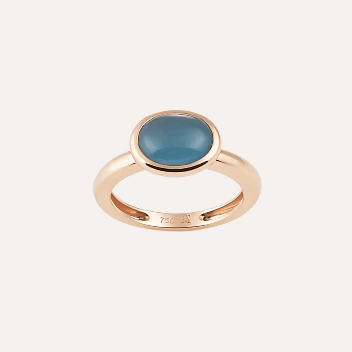 Al Coro Amici Ring Topaz Blue 18k Gold - Orsini Jewellers