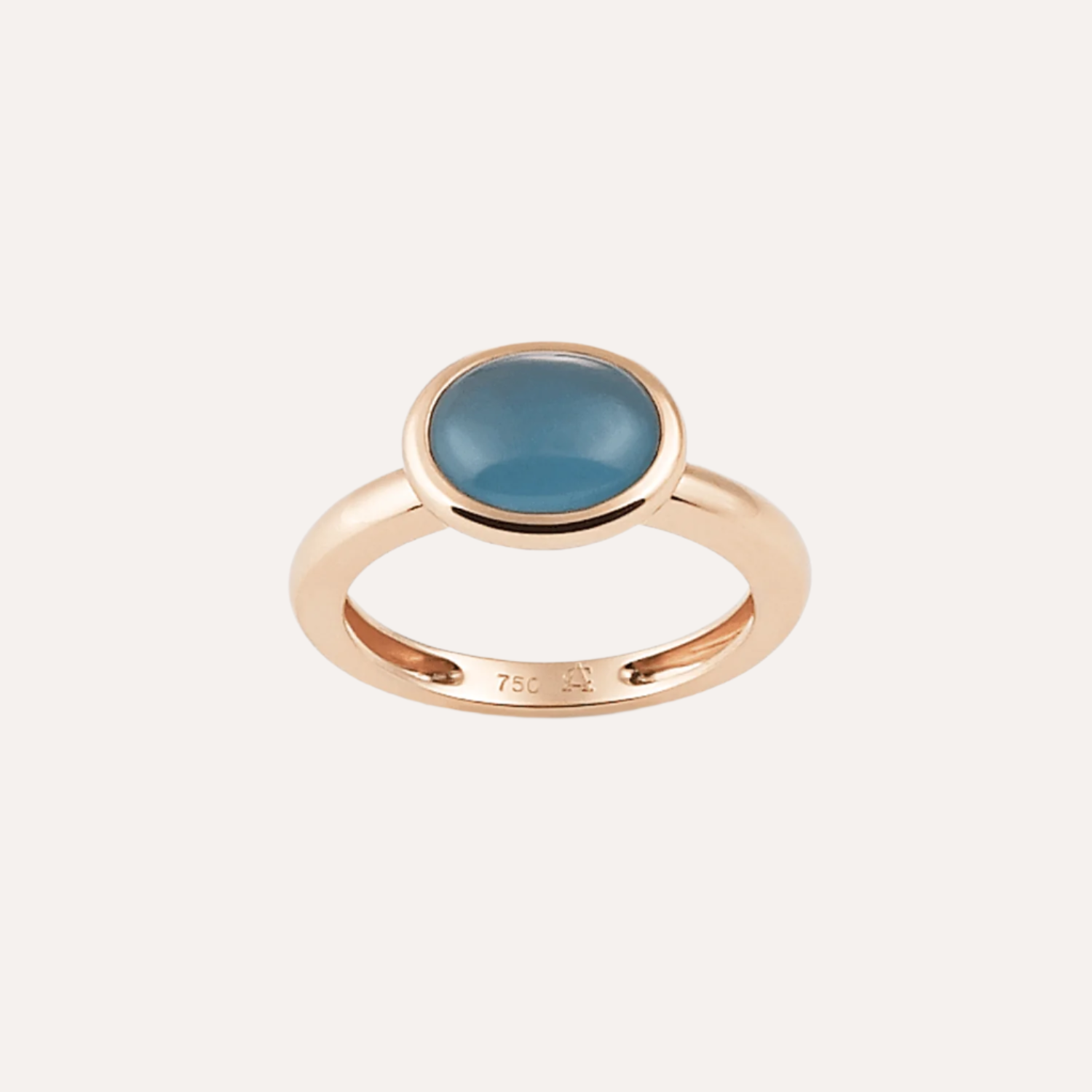 Al Coro Amici Ring Topaz Blue 18k Gold - Orsini Jewellers