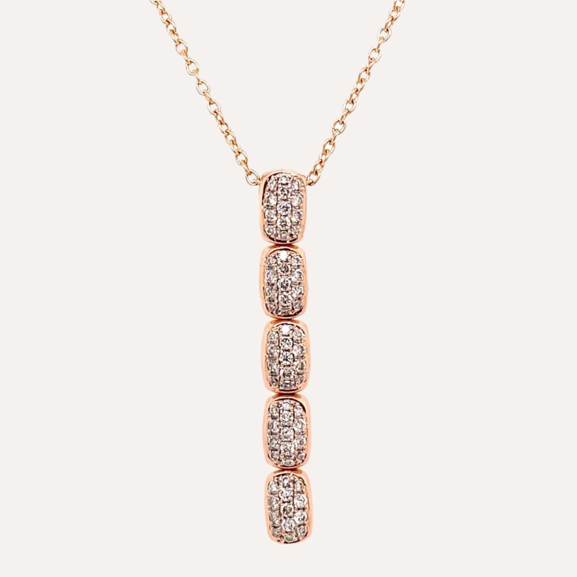 Al Coro La Piazza Necklace Brown Diamonds 18k Gold - Orsini Jewellers