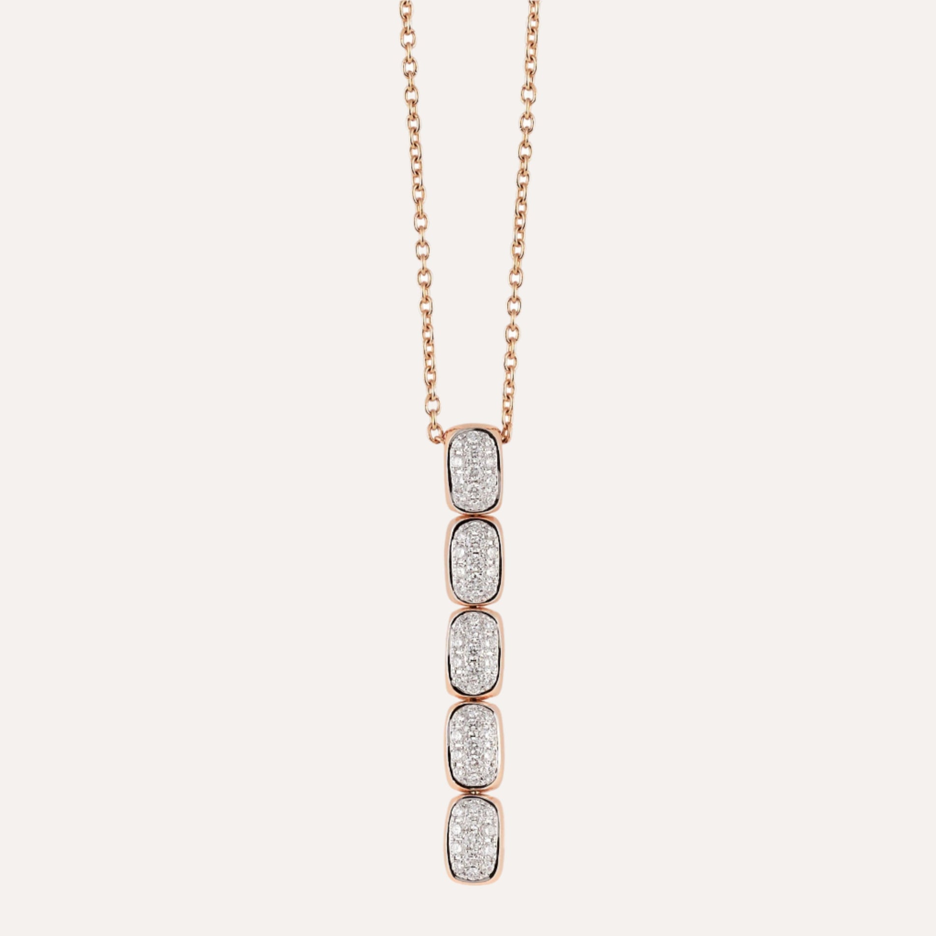 Al Coro La Piazza Necklace Diamonds 18k Gold - Orsini Jewellers