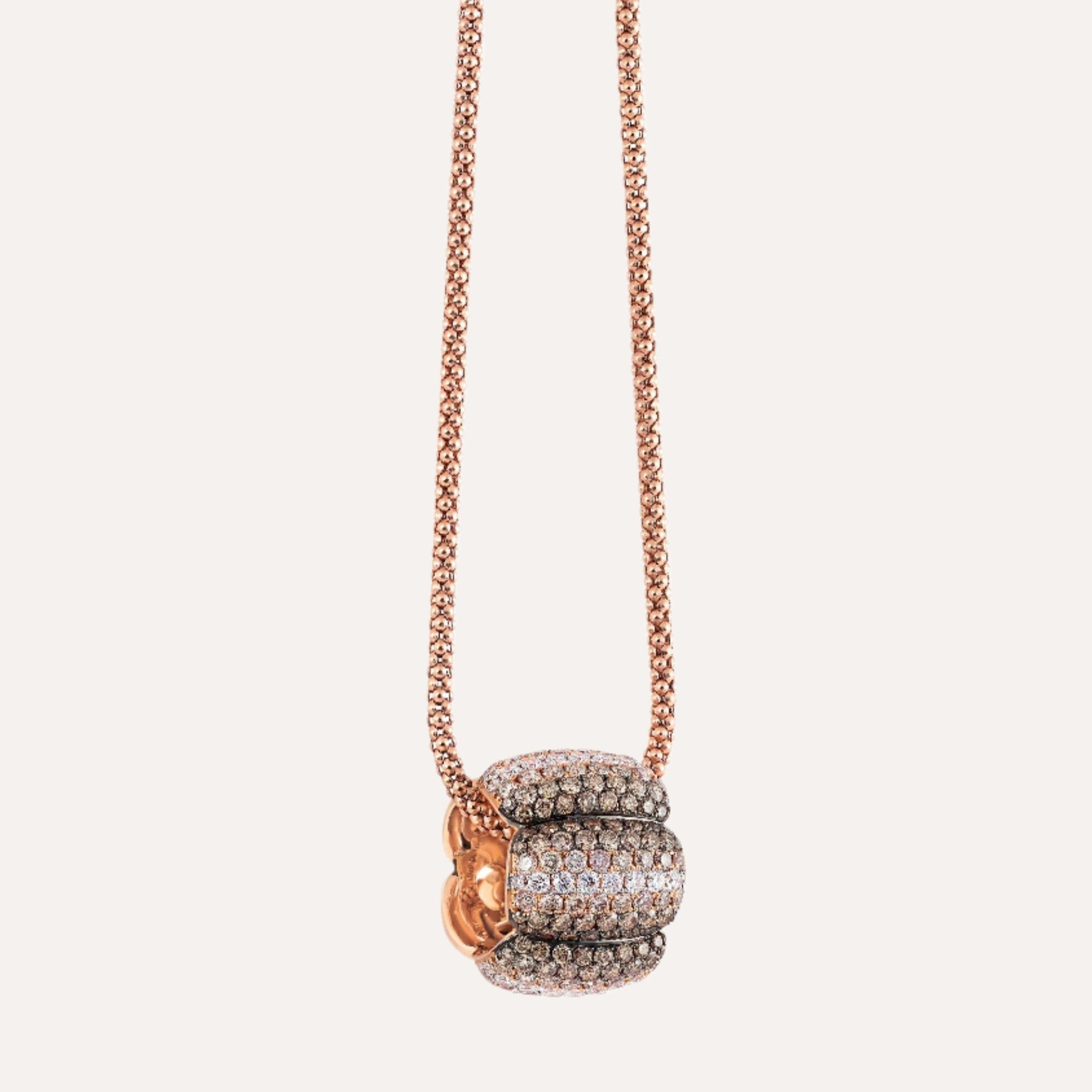 Al Coro La Piazza Pendant Diamonds 18k Rose Gold - Orsini Jewellers