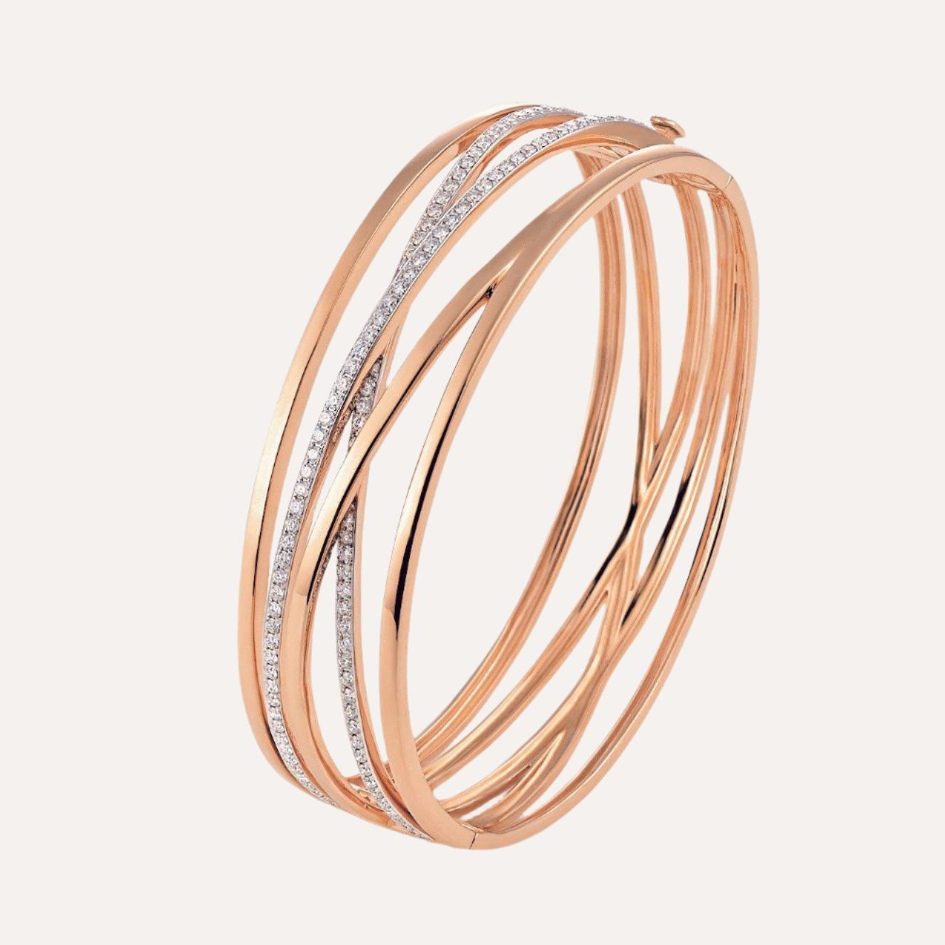 Al Coro Serenata Bangle Diamond 18k Gold - Orsini Jewellers