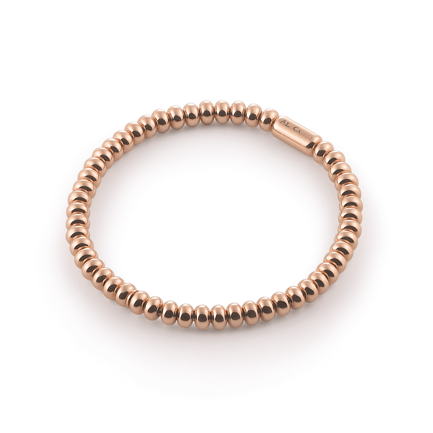 Al Coro Stretchy Bracelet in 18k Rose Gold .05mm - Orsini Jewellers