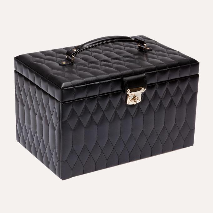 Caroline Black Coloured Extra Large Jewellery Case - Orsini Jewellers