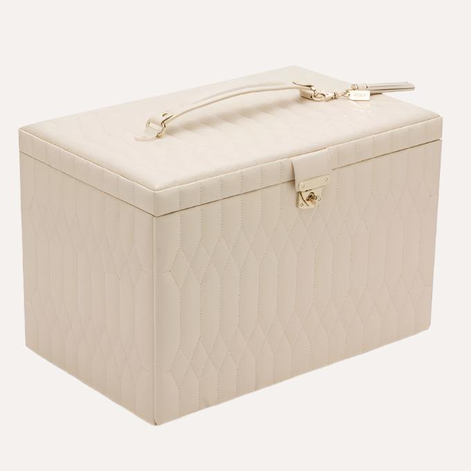 Caroline Ivory Coloured Extra Large Jewellery Case - Orsini Jewellers