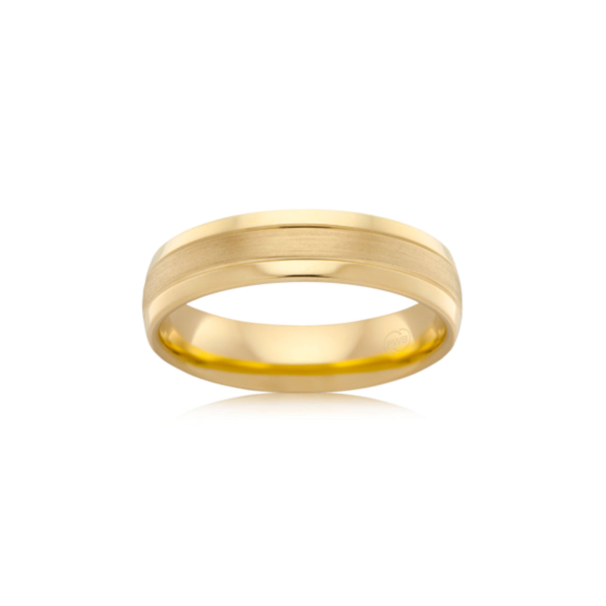 Comfort Matt Centre Wedding Ring - Orsini Jewellers