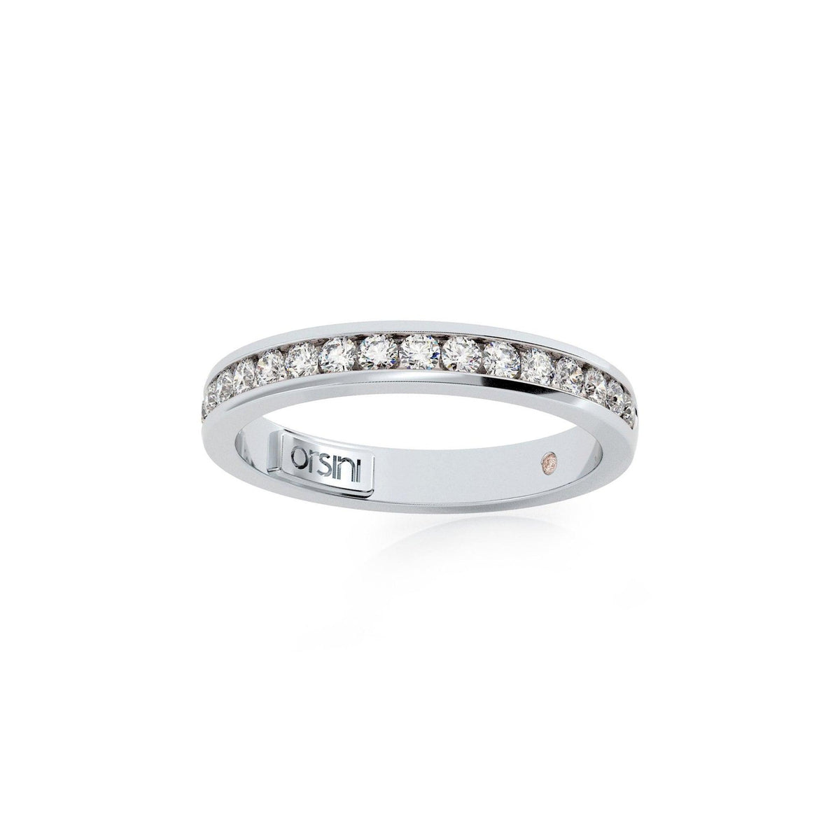 Diamond Channel Set Flat Wedding Ring - Orsini Jewellers