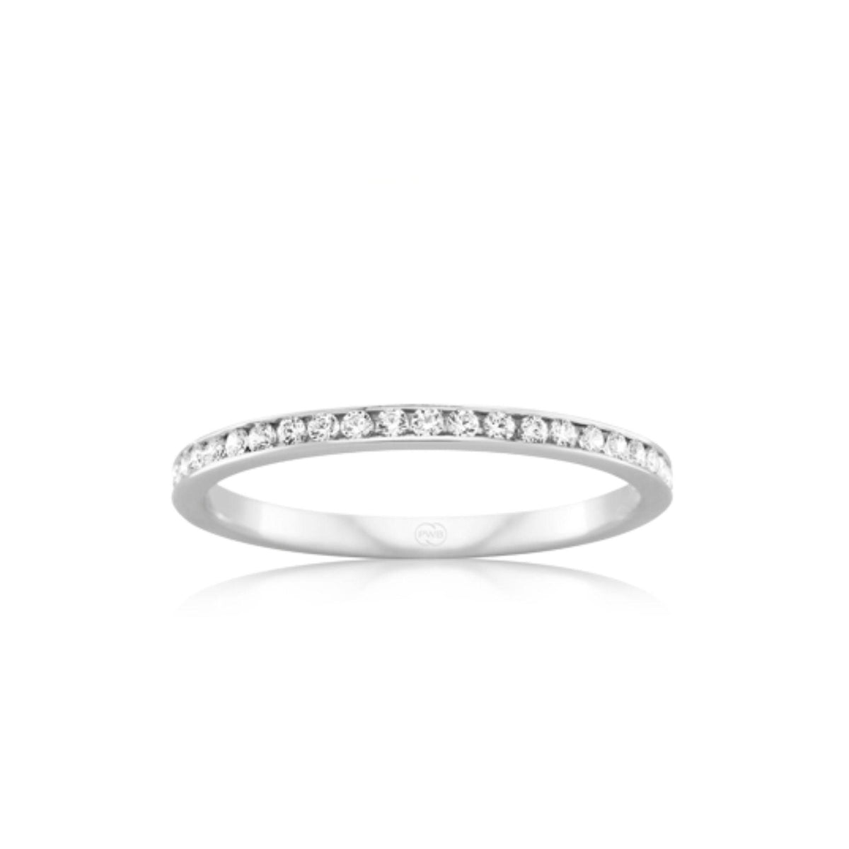 Diamond Channel Set Flat Wedding Ring - Orsini Jewellers