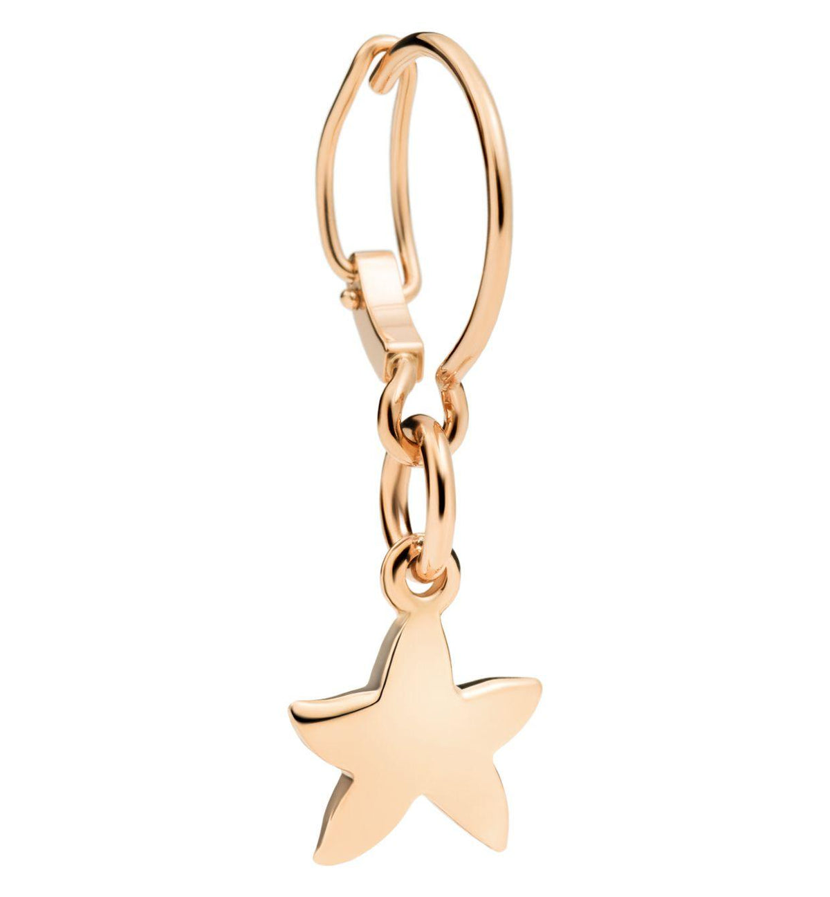 DoDo Hoop Earring ESSENTIALS CHARM Rose Gold Small - Orsini Jewellers