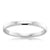 Edge Patterned White Gold Thin Ladies Wedding Ring - Orsini Jewellers