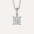 Hulchi Belluni Bellucci Quadrato Necklace in 18k White Gold with Diamonds - Orsini Jewellers