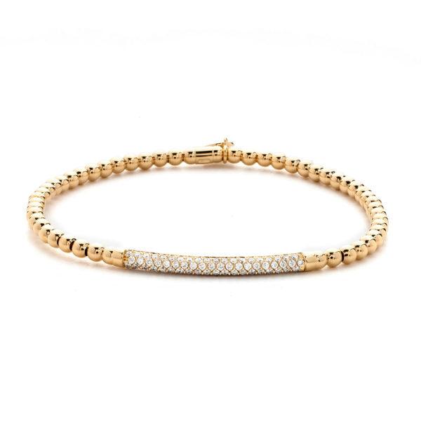 Hulchi Belluni Tresore Diamond Yellow Gold Stretch Bracelet - Orsini Jewellers