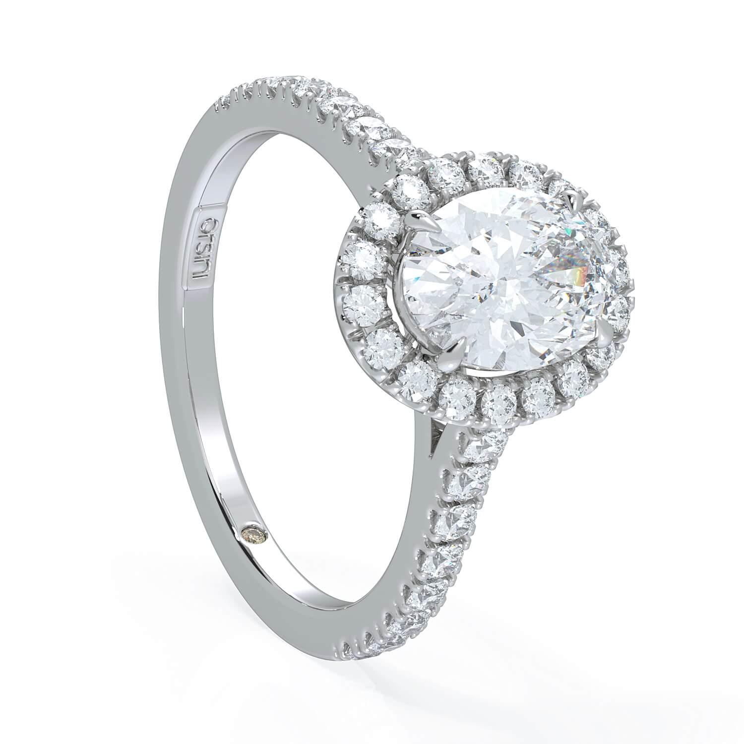 La Fenice Oval Cut Diamond Engagement Ring - Orsini Jewellers