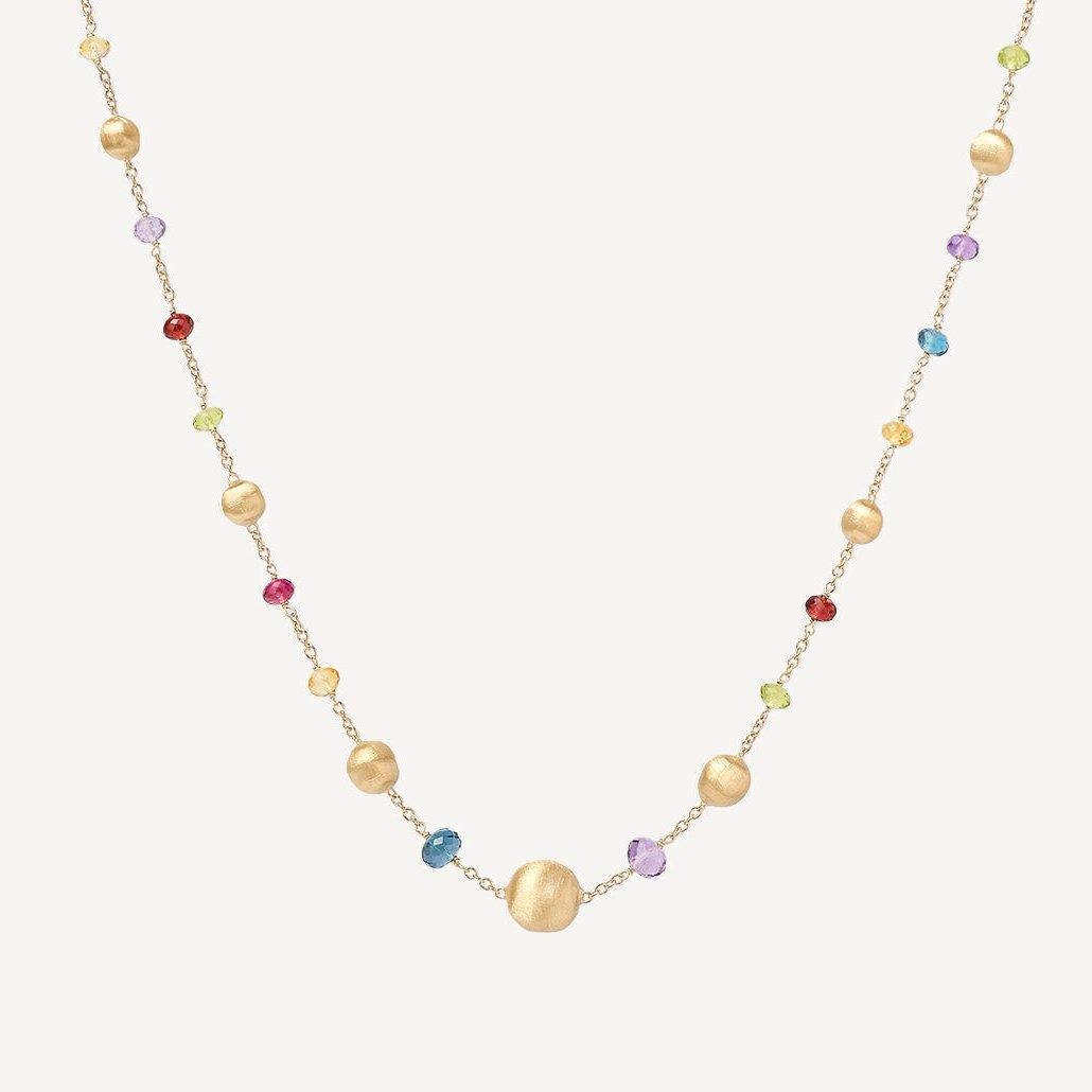 Marco Bicego Africa 18k Gold Gemstone Necklace Short - Orsini Jewellers