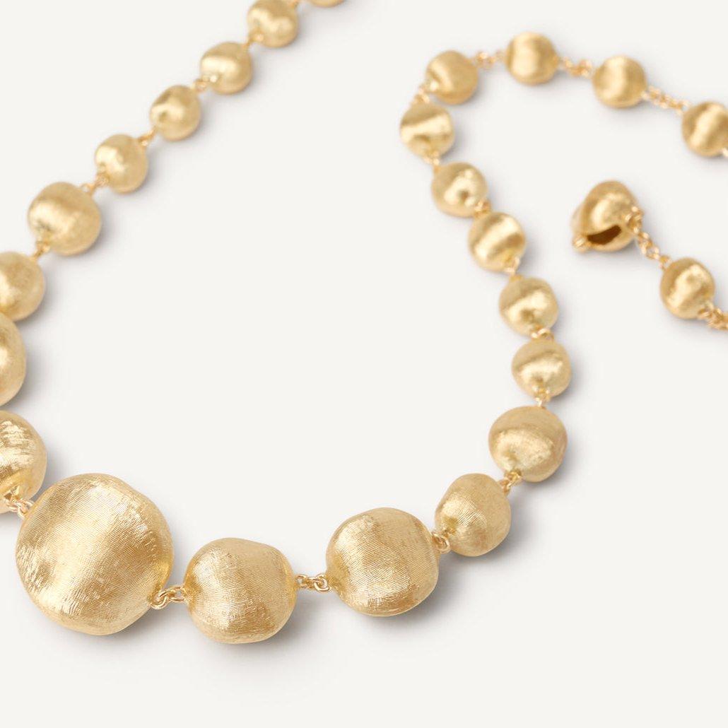 Marco Bicego Africa 18k Gold Graduating Necklace Short - Orsini Jewellers