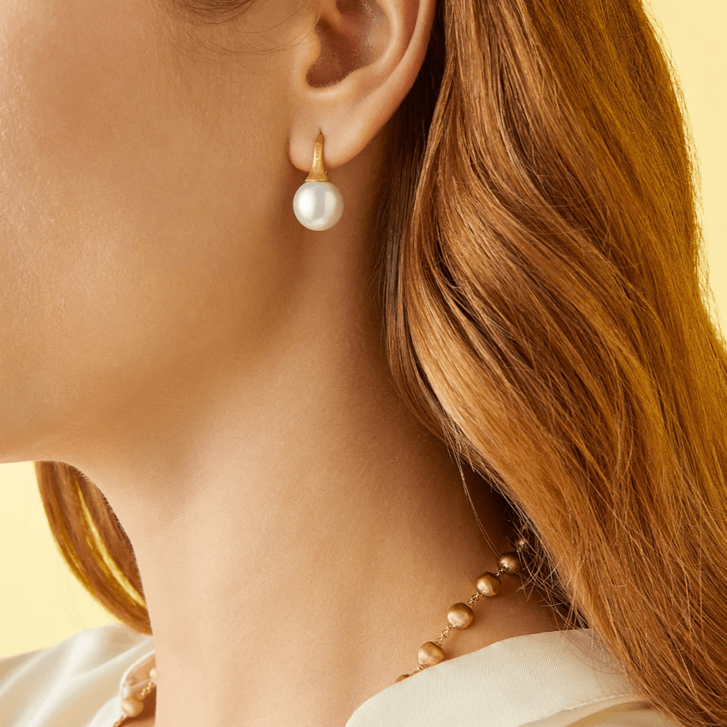 Marco Bicego Africa Earrings Pearl 18k Gold - Orsini Jewellers