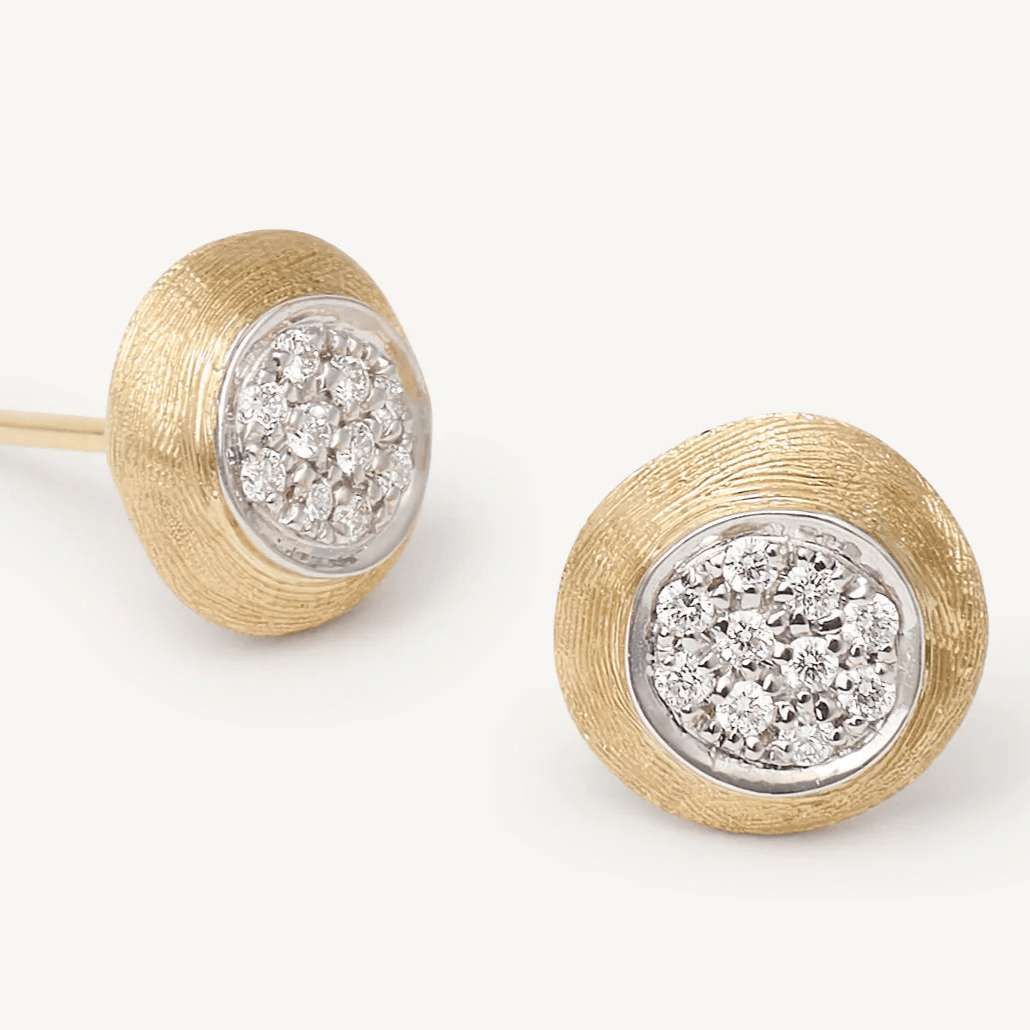 Marco Bicego Jaipur 18k Gold Diamond Stud Earrings - Orsini Jewellers