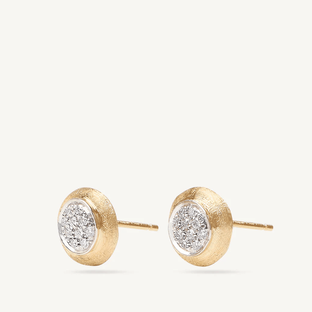 Marco Bicego Jaipur 18k Gold Diamond Stud Earrings - Orsini Jewellers