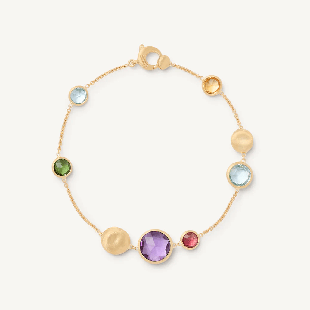 Marco Bicego Jaipur 18k Gold Gemstone Bracelet Multi Coloured - Orsini Jewellers