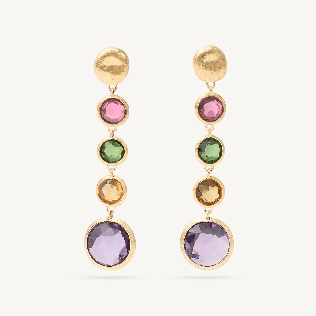 Marco Bicego Jaipur 18k Gold Gemstone Earrings - Orsini Jewellers