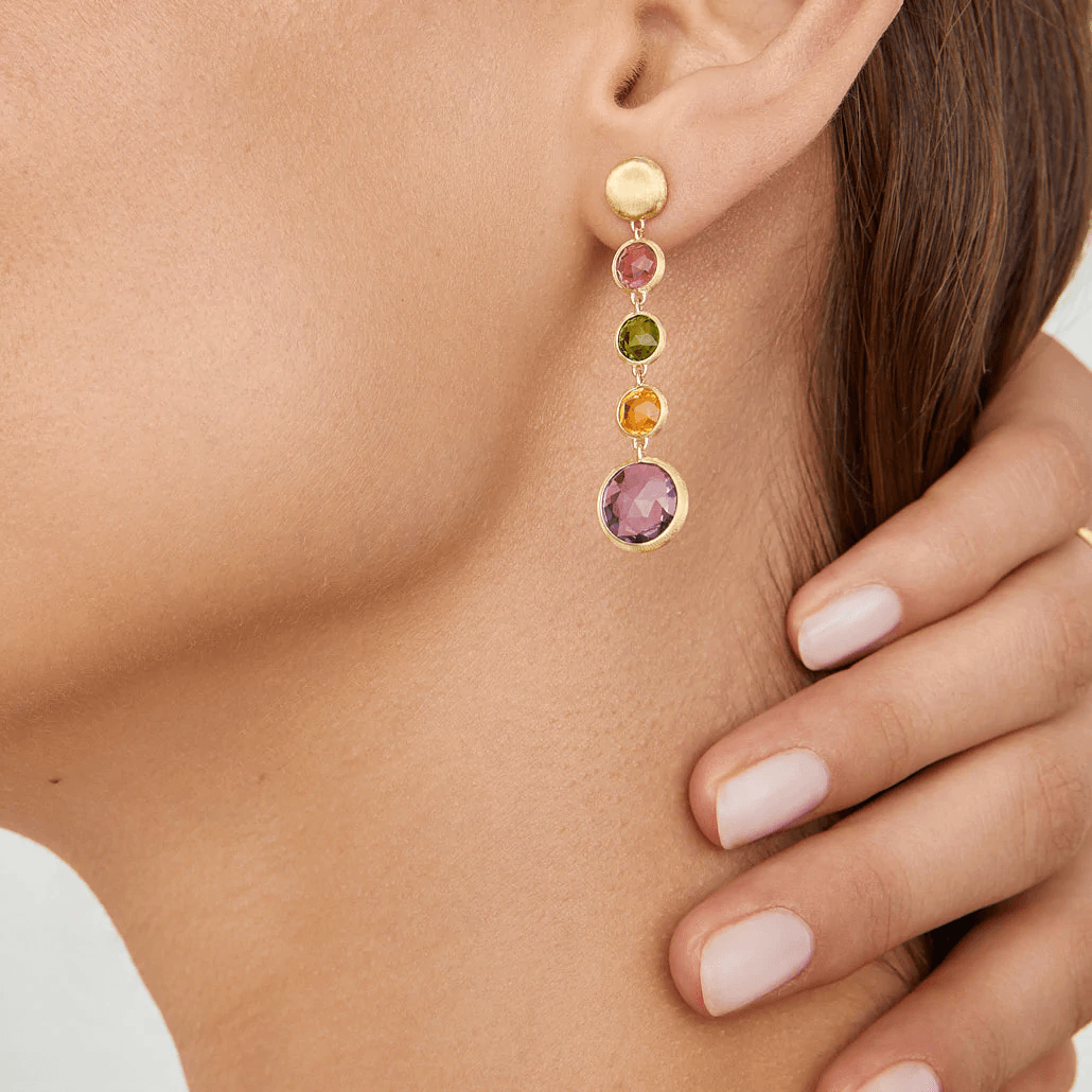 Marco Bicego Jaipur 18k Gold Gemstone Earrings - Orsini Jewellers