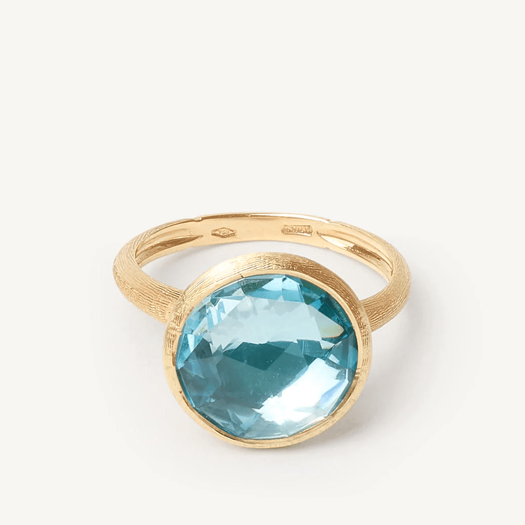 Marco Bicego Jaipur 18k Gold Sky Blue Topaz Ring - Orsini Jewellers