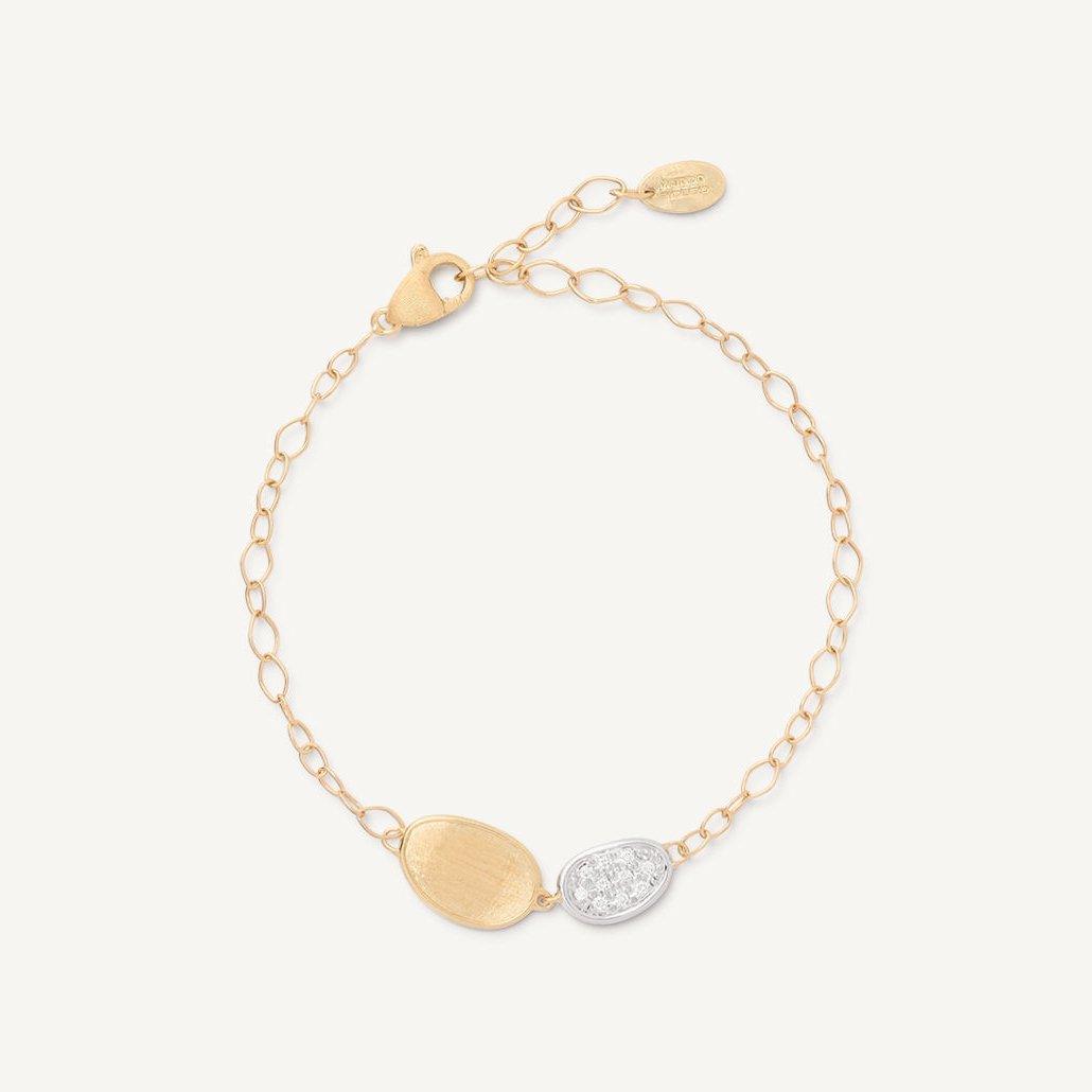 Marco Bicego Lunaria Mini 18k Gold Diamond Bracelet - Orsini Jewellers