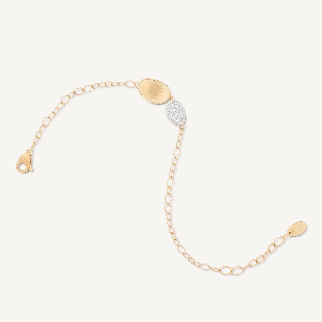 Marco Bicego Lunaria Mini 18k Gold Diamond Bracelet - Orsini Jewellers